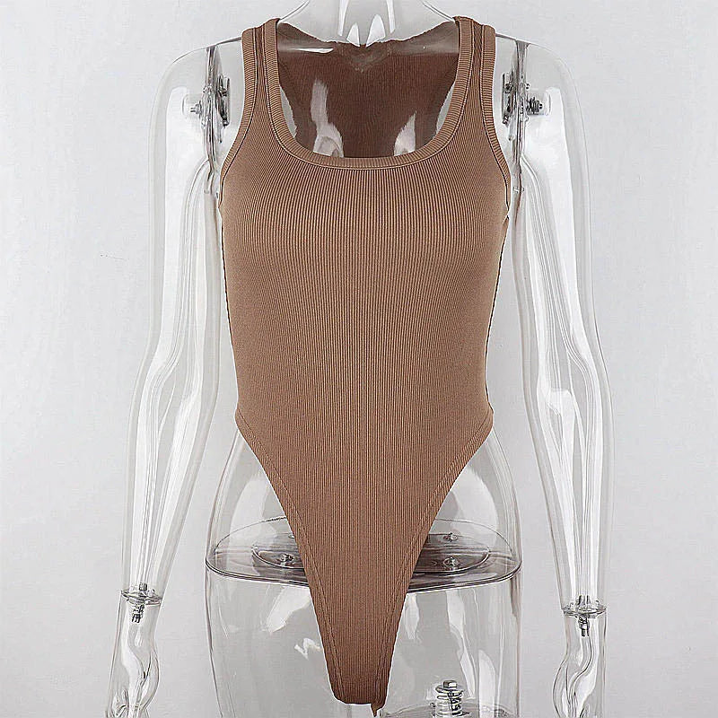 Knit Bodysuit 2024 Hot Summer Sexy Bodycon Off Shoulder Halter Tops Casual Street Bodice For Women ClubWear