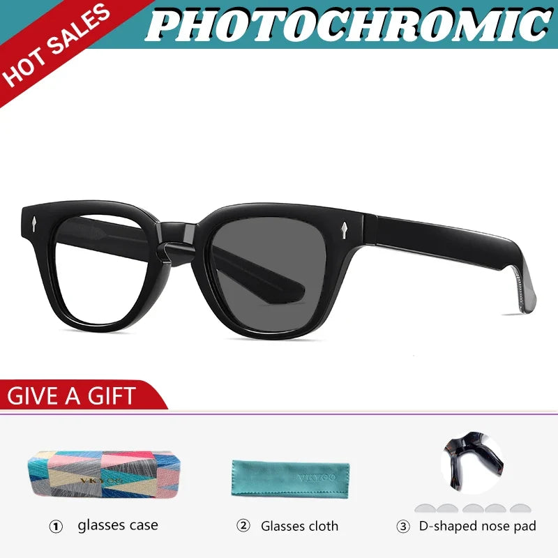 High Quality Prescription Polarised Sunglasses Men  Anti-blue Light Photochromic Myopic Astigmatism Glasses Women S31110