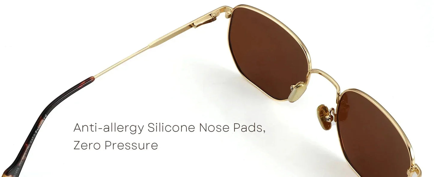 Trendy Polarized Prescription Sunglasses Hexagonal Progressive Sun Glasses For Men Women UV400 Protection Shades