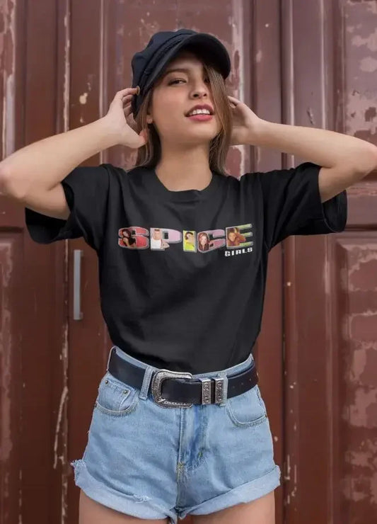 Arrival Vintage Spice Girls T-Shirt 2025 Summer Female Tops Graphic Tour Concert Ladies Women Baggy Tee Shirt Plus Size Tees