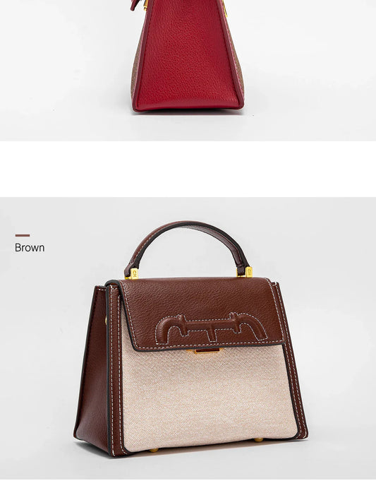 Shoulder Bag Women's New Flip Square Handbag Denim Simple Saddle Bag