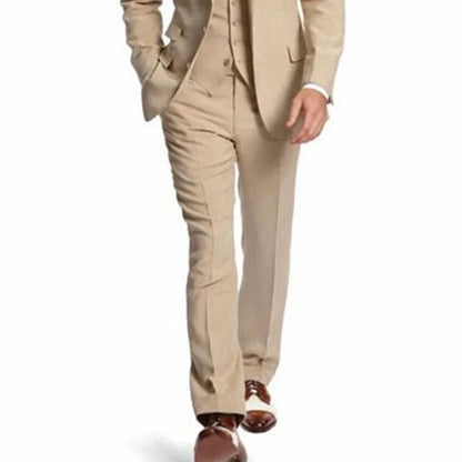 Business Party Best Men wedding Suit Peaked Lapel Two Button Custom Made Wedding Groom Tuxedos Jacket Pants Vest