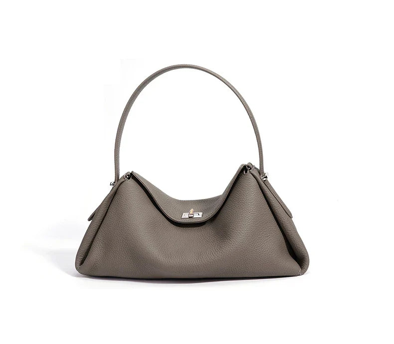 Minimalist Lady Soft Genuine Leather Pillow Crossbody Bag Women's Convertible Shoulder Bags 2026 New Chic Solid Color Handbag
