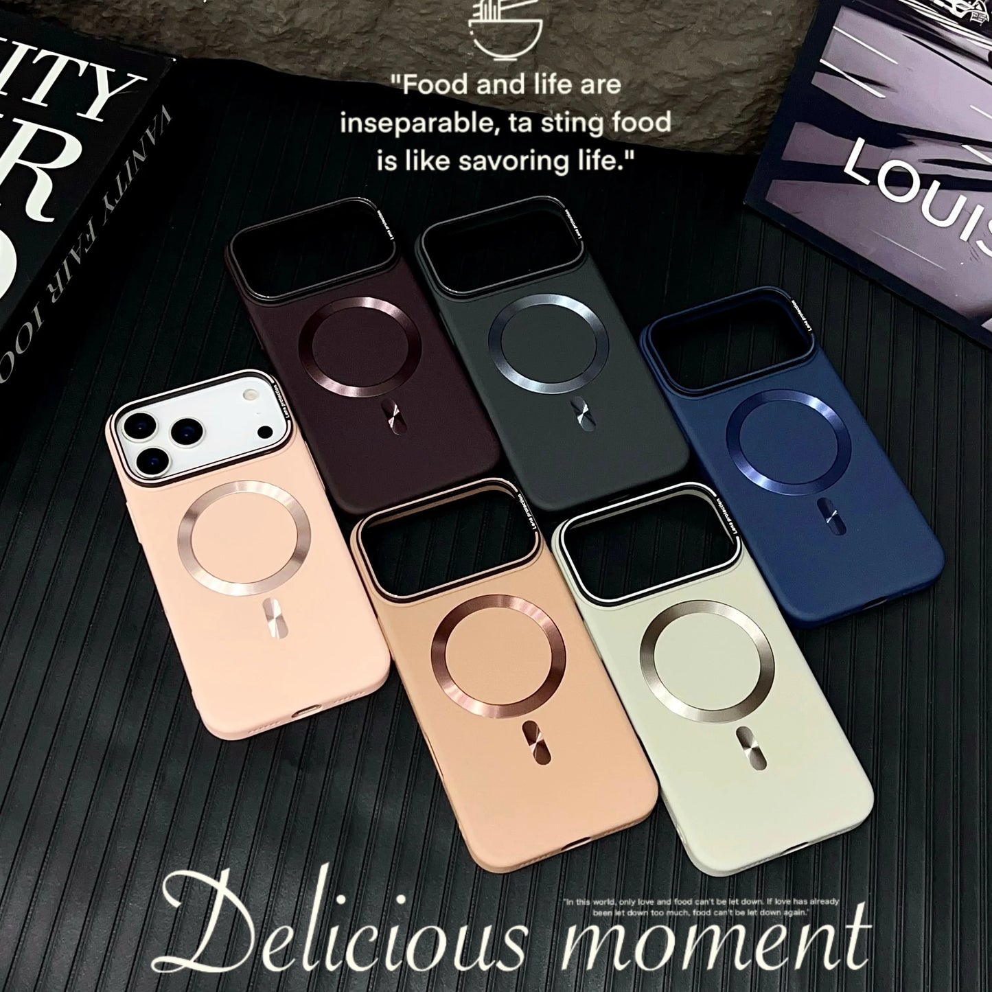 Luxury Solid Color Matte Magnetic Wireless Charge Case For Magsafe For iPhone 15 14 13 12 16 17 Pro Max Ultra Thin Hard PC Cover