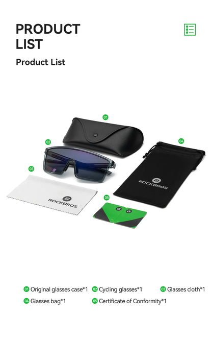 Cycling Glasses Men Women Polarized Photochromic Glasses Outdoor Sunglasses UV400 Protection Sports Eyewear Goggles