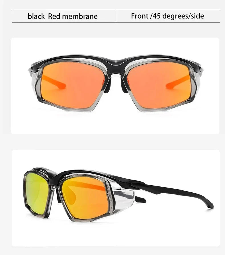 Sports Running Sunglasses Men Mountaineering Wind  Sand TR90 Polarized Sunglasses Safety Eyewear Customizable Prescription