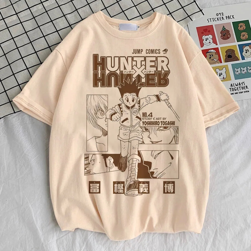 Hunter x Hunter t-shirt women kawaii harajuku  aesthetic anime Breathable Gothic t-shirt Comfortable aesthetic anime Grunge Punk