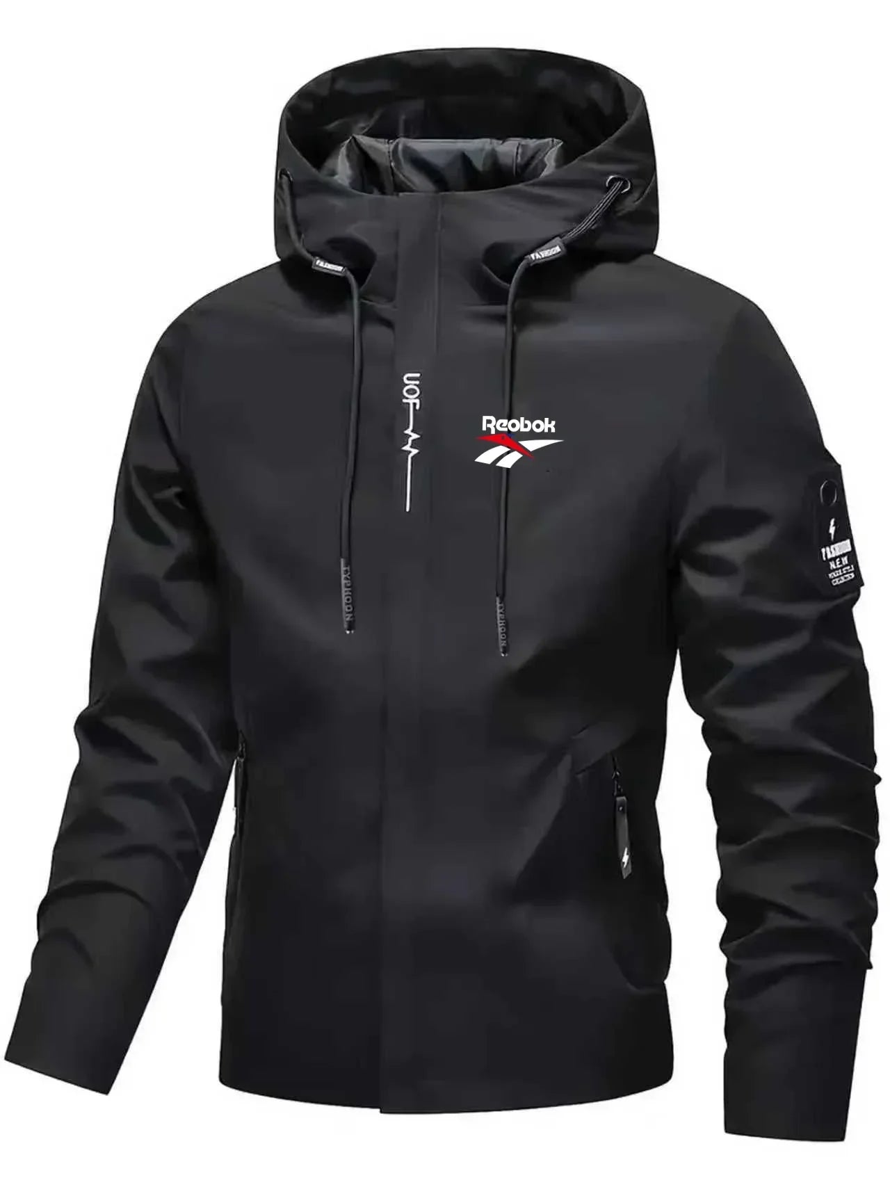 2025 Premium Men's Hooded Zipper Jacket - Windproof Casual Baseball Coat, Spring/Autumn Outdoor Style