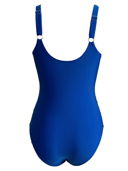 2026 Plain Ruched Swimsuit Women One Piece Solid Swimwear Female Beachwear Bathers Bathing Swimming Swim Bodysuit Summer