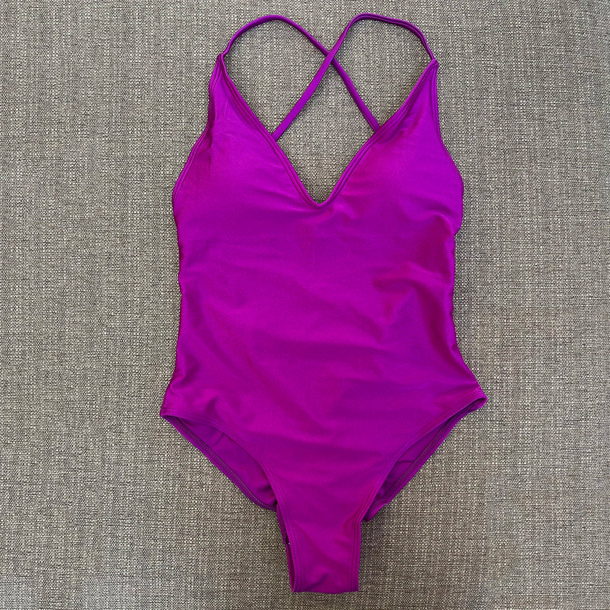 Solid One Piece Swimsuit Women Swimwear 2025 New Bikini Sexy Bodysuit Plus Size Bathing Suit Swimming Suit maillot de bain femme