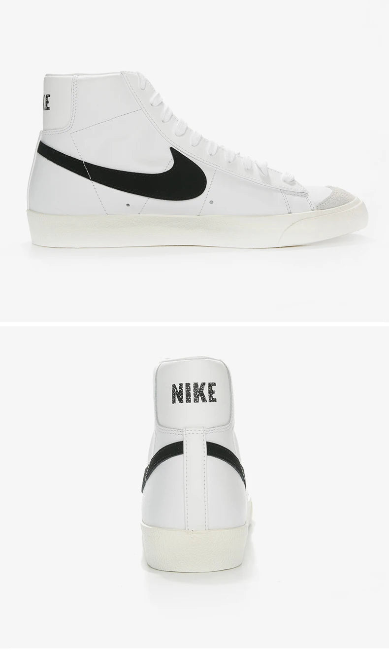 Official Authentic BLAZER MID '77 Men's and Women's Casual Comfortable Sneakers BQ6806-100