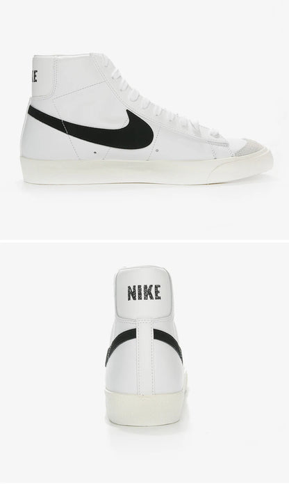 Official Authentic BLAZER MID '77 Men's and Women's Casual Comfortable Sneakers BQ6806-100