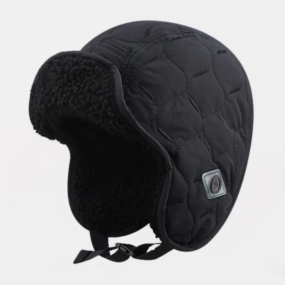 Russian Hat Thick Warm Winter Hats for Men Women Fleece Lined Trapper Bomber Hat Male Female Snow Ski Trapper Earflap Cap