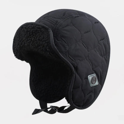 Russian Hat Thick Warm Winter Hats for Men Women Fleece Lined Trapper Bomber Hat Male Female Snow Ski Trapper Earflap Cap
