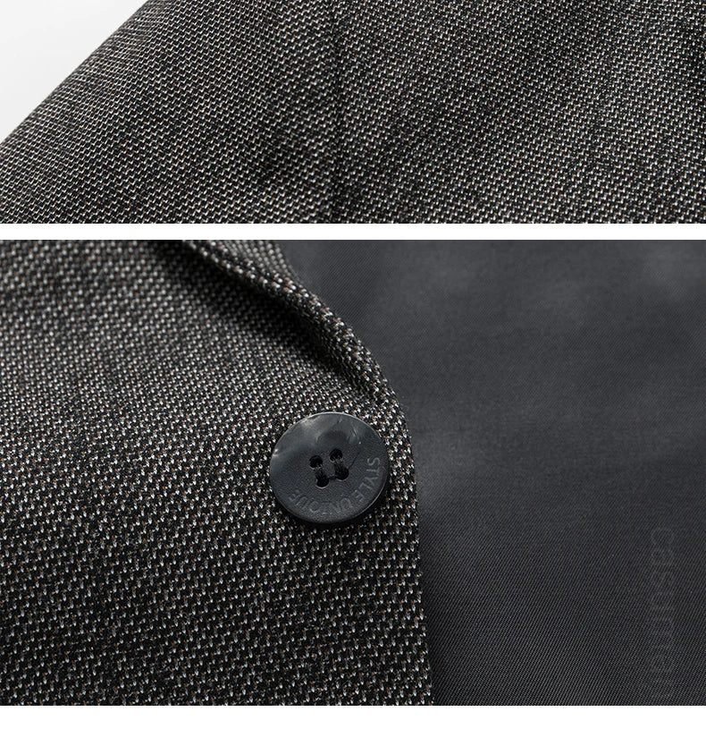 Brand Spring Autumn Forml Blazers for Men Slim Fit Two Button Fly Mens Suits Luxury Designer Wedding Coat Over Size