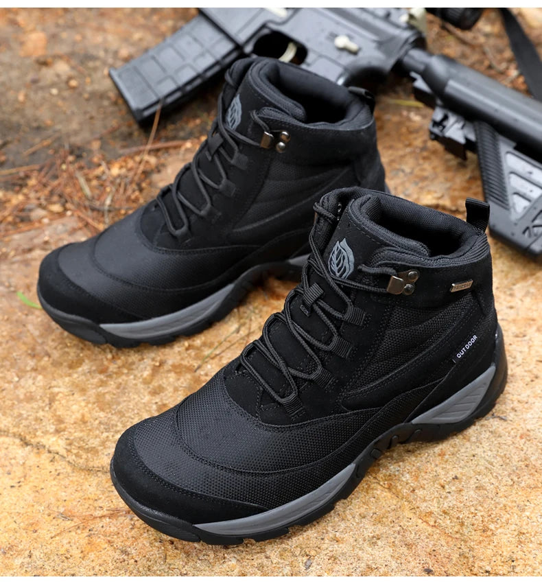Men Tactical Boots Waterproof Army Plus Work Climbing Shoes Size Boot Anti-Slip Casual Outdoor Military Brand Ankle Hiking Shoes