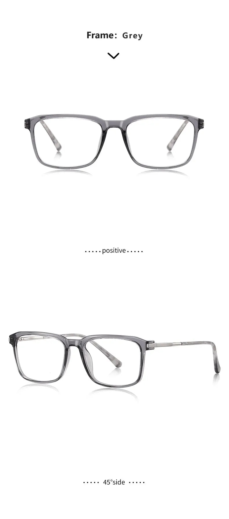 New Classic Geometric Simple Square Frame Design Men's Anti-blue Light Glasses Can Be Customized Prescription LS213