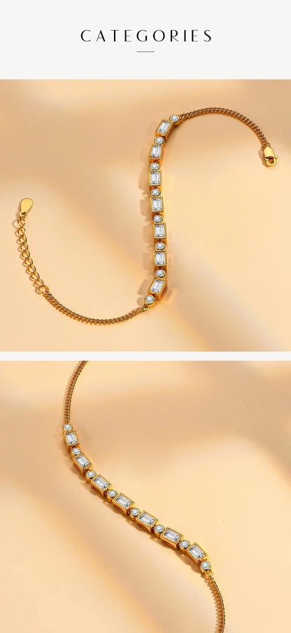 2023 100% 925 Sterling Silver D Color Moissanite Bracelet Luxurly for Wmen Engagement Wedding Party Fine Jewelry Gift