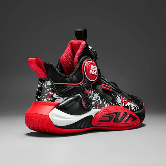 Children‘s Basketball Shoes Non-slip Breathable Basketball Training Sneakers Leather Boys Girls Athletic Shoes Kids Running Shoe