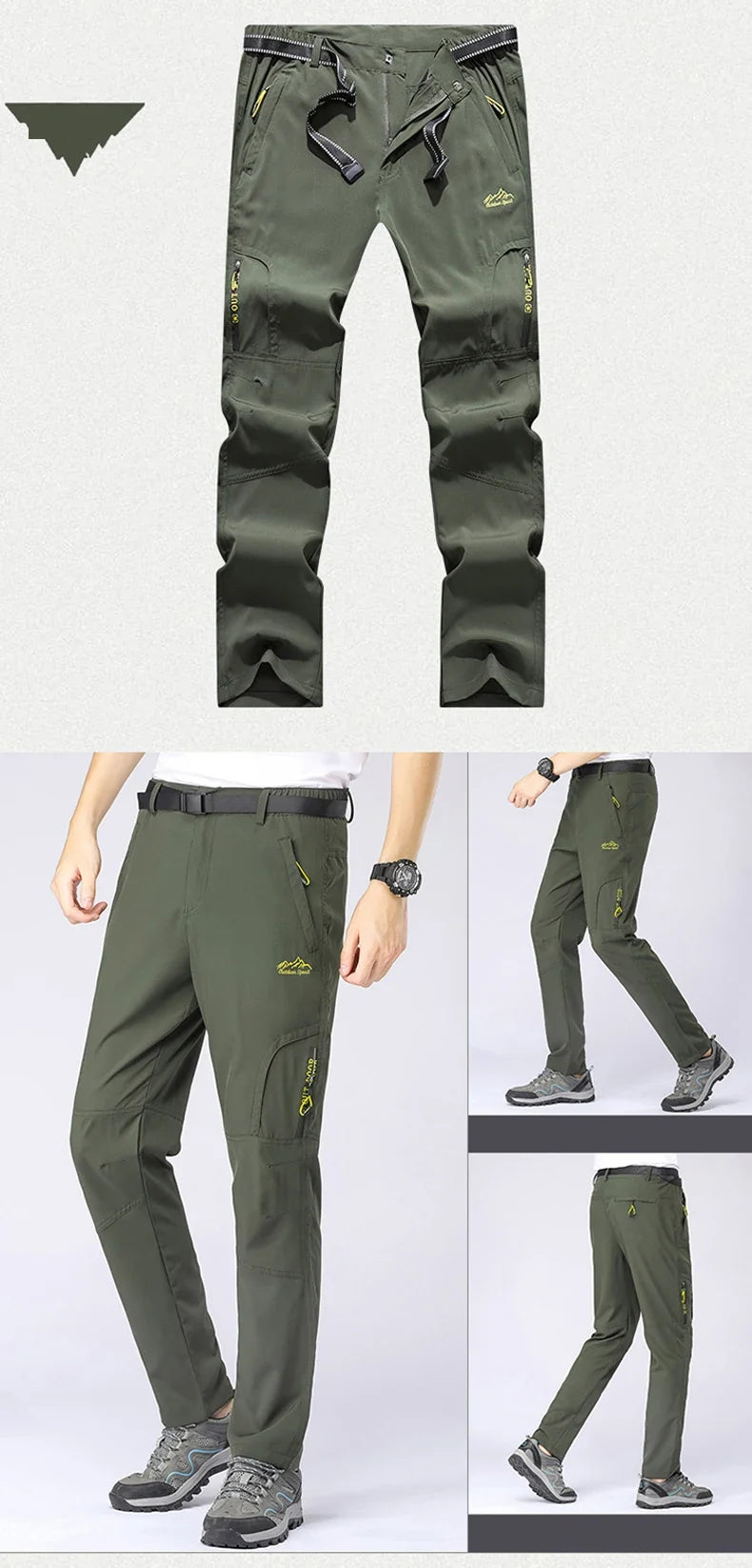 XL-5XL Lightweight Thin Summer Pants for Men Sweatpants Stretch Quick Dry Trousers Men Hiking Camping Men's Pants Joggers Summer