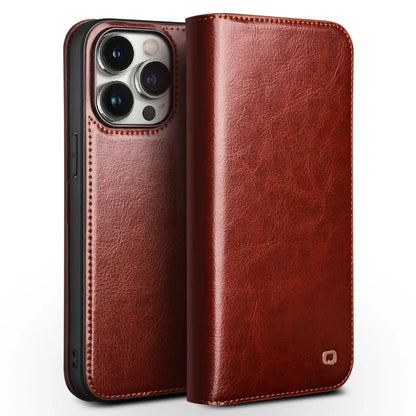 Luxury Thin Case for iPhone15 14 13 12 11 Pro Max Mini Genuine Leather Fashion Cover for XR XS Max 7 8 14 Plus Card Slot