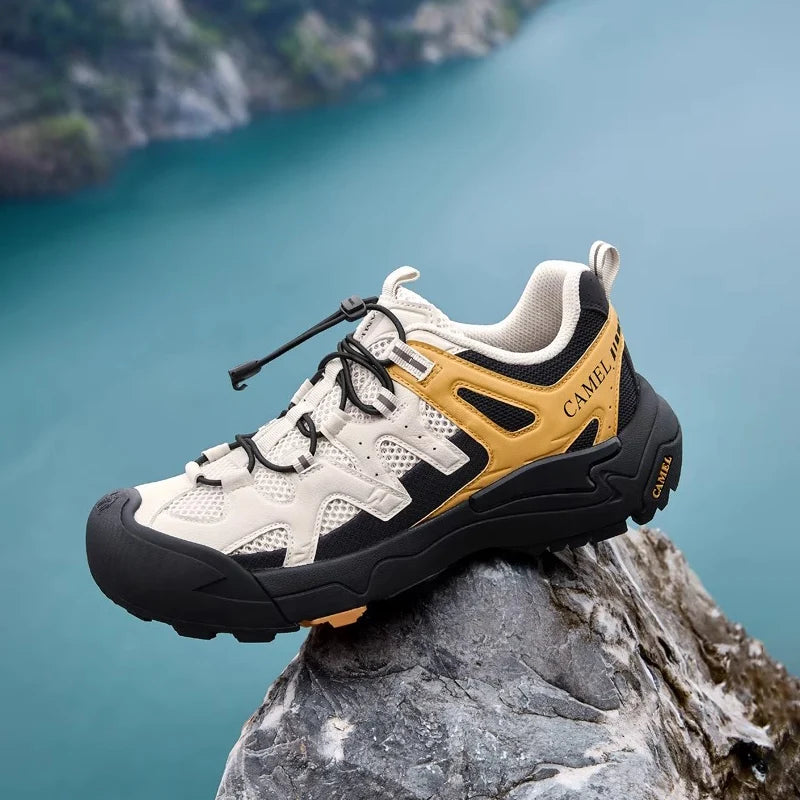 Hiking Shoes Breathable Mesh Casual Sports Shoes for Men Trekking Shoes Anti-slip and Shock Absorption 2025 New