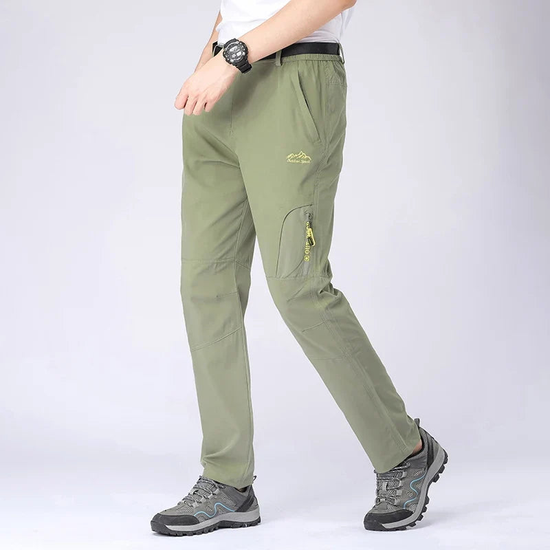 5XL Summer Quick Dry Hiking Pants Men Stretch Waterproof Tactical Pants Zipper Pockets Trousers Lightweight Fishing Pants