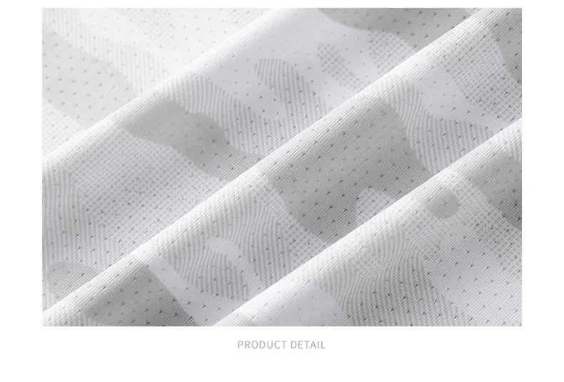 Functional Fabric Mosquito-Resistant Antibacterial Sweat-Wicking Ice Feeling 2025 New Ice Silk T-Shirt Men's Short Sleeve Thin Q