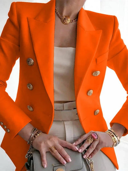 Women's Korean Fashion Long Sleeve Blazer Casual Loose Office Coat Spring Autumn Versatile New Clothing
