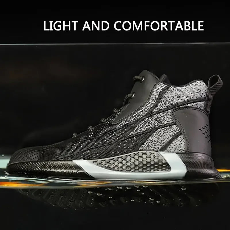 Anti-Smash Anti-Puncture Safety Shoes Men For Work Sneakers Women Men Steel Toe Work Shoes Security Protective Shoes Lightweight