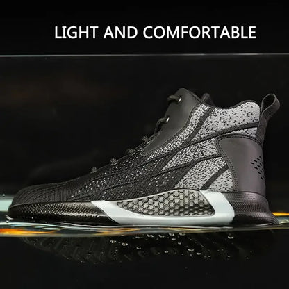 Anti-Smash Anti-Puncture Safety Shoes Men For Work Sneakers Women Men Steel Toe Work Shoes Security Protective Shoes Lightweight