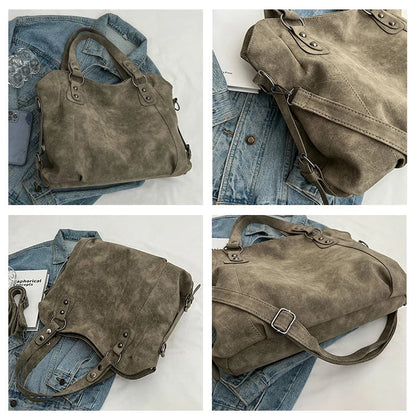 Women's Bag Large Capacity Totes Retro Luxury Handbags High Quality Messenger Bags Vintage Crossbody Bags Brand Shoulder Bags