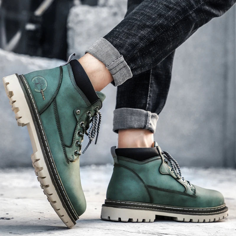 Brand Men Super Warm Snow Boots Winter Men's Ankle Boots Waterproof Short Outdoor Sneakers Autumn Men's Motorcycle