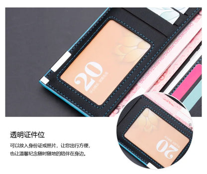 New Men's Wallet Thin Slim Wallet Long Male Business Clutch Bag Coin Purse Luxury Brand Men Wallet Carteira Masculina Cardholder