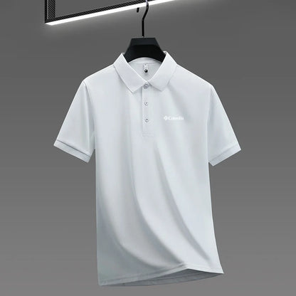 High End Brand New Men's Lapel Polo Shirt Summer Exquisite Letter Print Short Sleeve T-Shirt Business Leisure Fashion Men's Wear