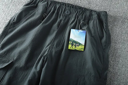 Men Quick-dry Outdoor Pants 2026 Spring Summer Thin Double-used Loose Pants Hiking Shorts Travel Climbing Fishing Trousers Women