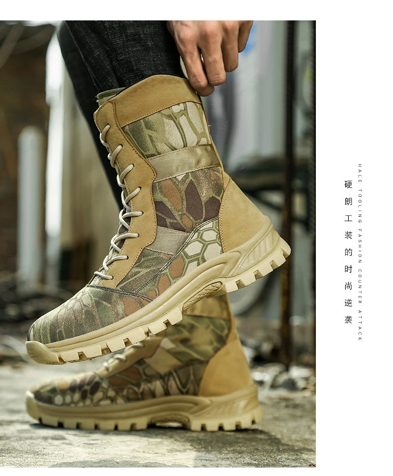 Men Tactical Boots Waterproof Hiking Shoes Brand Ankle Plus Climbing Shoes Size Boot Free Shipping Outdoor Casual