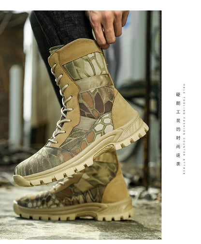 Men Tactical Boots Waterproof Hiking Shoes Brand Ankle Plus Climbing Shoes Size Boot Free Shipping Outdoor Casual