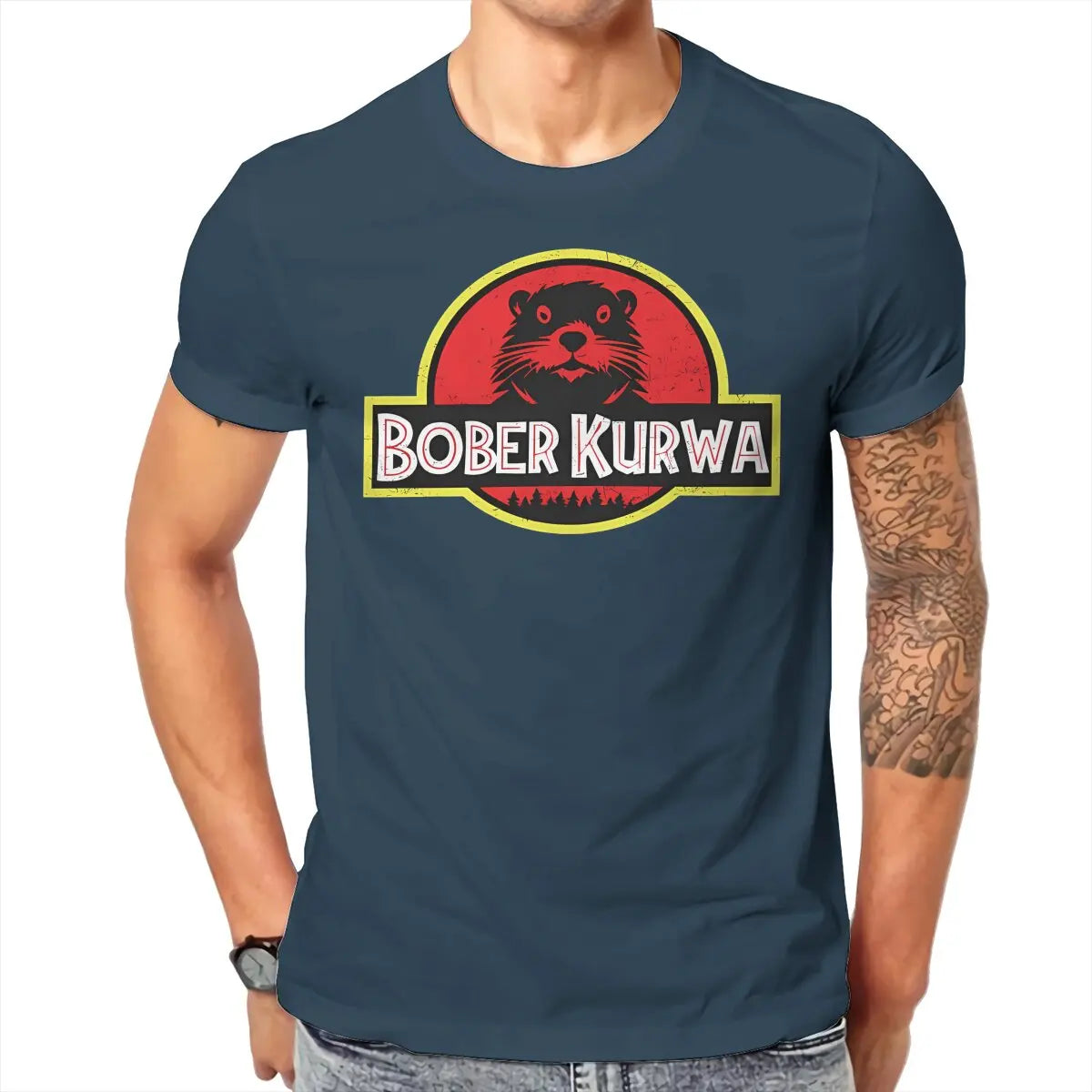 Bober Kurwa Tshirt Graphic Men Tops Vintage Summer Cotton Streetwear T Shirt