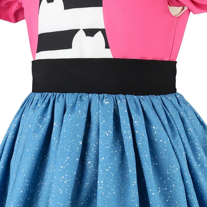 Girl Dress Gabby Dollhouse Cosplay Costume Birthday Party Princess Dress Performance Costume Halloween Carnival Kids Dress Up