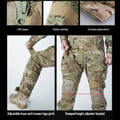 Outdoor Military Tactics Work Pants G3 Cargo Trousers Training Hiking GEN3 Green Spot Combat Tactical Pants Hunting Clothes Men