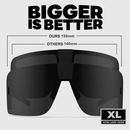 XXL Size Double Extra Large Z87 Sunglasses for Big Wide Heads Men Women TR90 Ultralight UV Protection Sun Glasses 8227