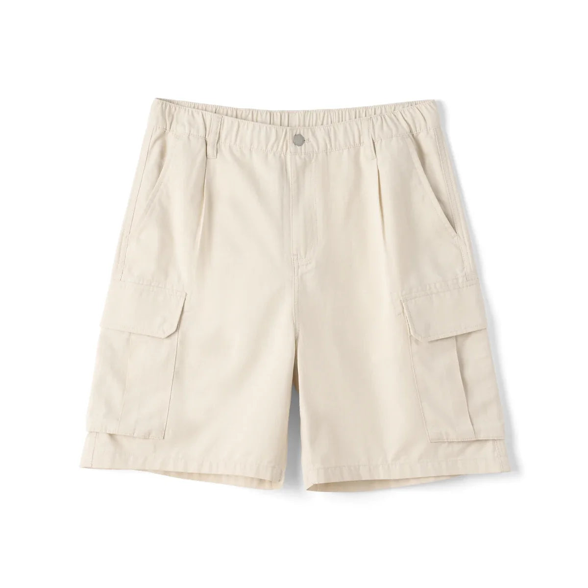 2026 Summer New Oversize 215gsm Tencel Lyocell Blend Fabric Cargo Shorts Men Fashion Outdoor Wear