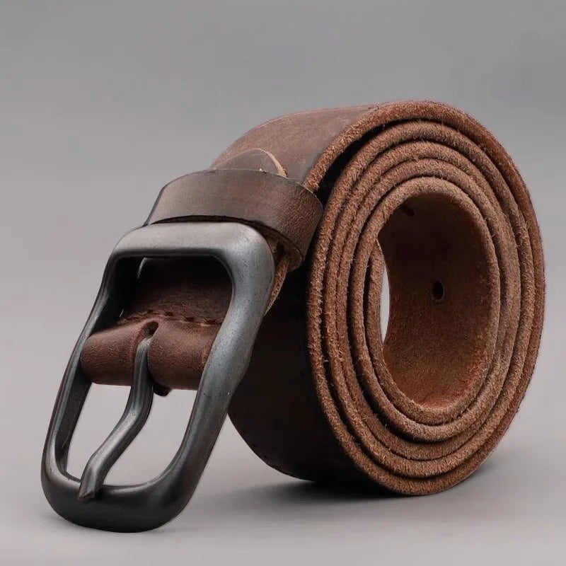 Men Belt Top Quality Cow Genuine Leather Men's Belt Cowhide Strap For Male Automatic Buckle Belts For Men Alloy Buckle Belt
