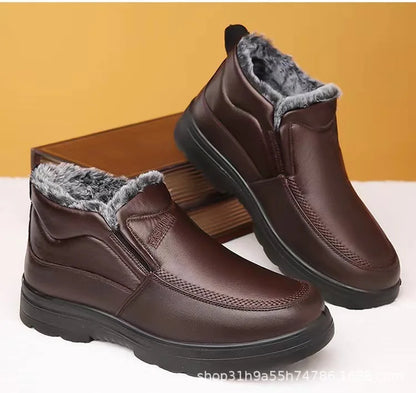 Boots men's snow outdoor  shoes men's winter boots hiking ankle boots waterproof  shoes work  2025