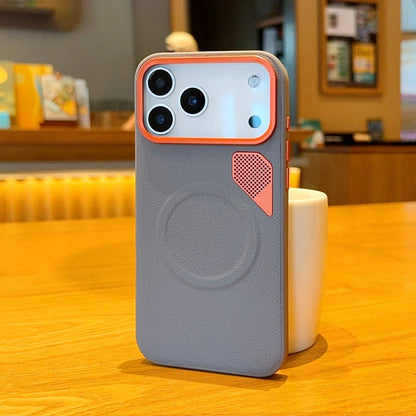 Iphone 17 Pro Máx Case ELVEV Magnetic Luxury PU Leather Heat Dissipation Protection Cover for iPhone 17, Air