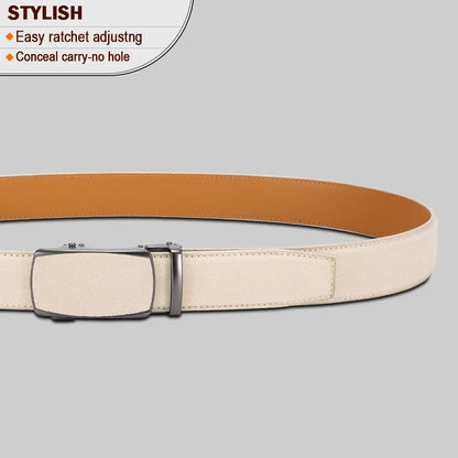 Men Leather Belt Automatic Buckle High Quality Male Leather Strap Luxury Jeans for Men Accessories