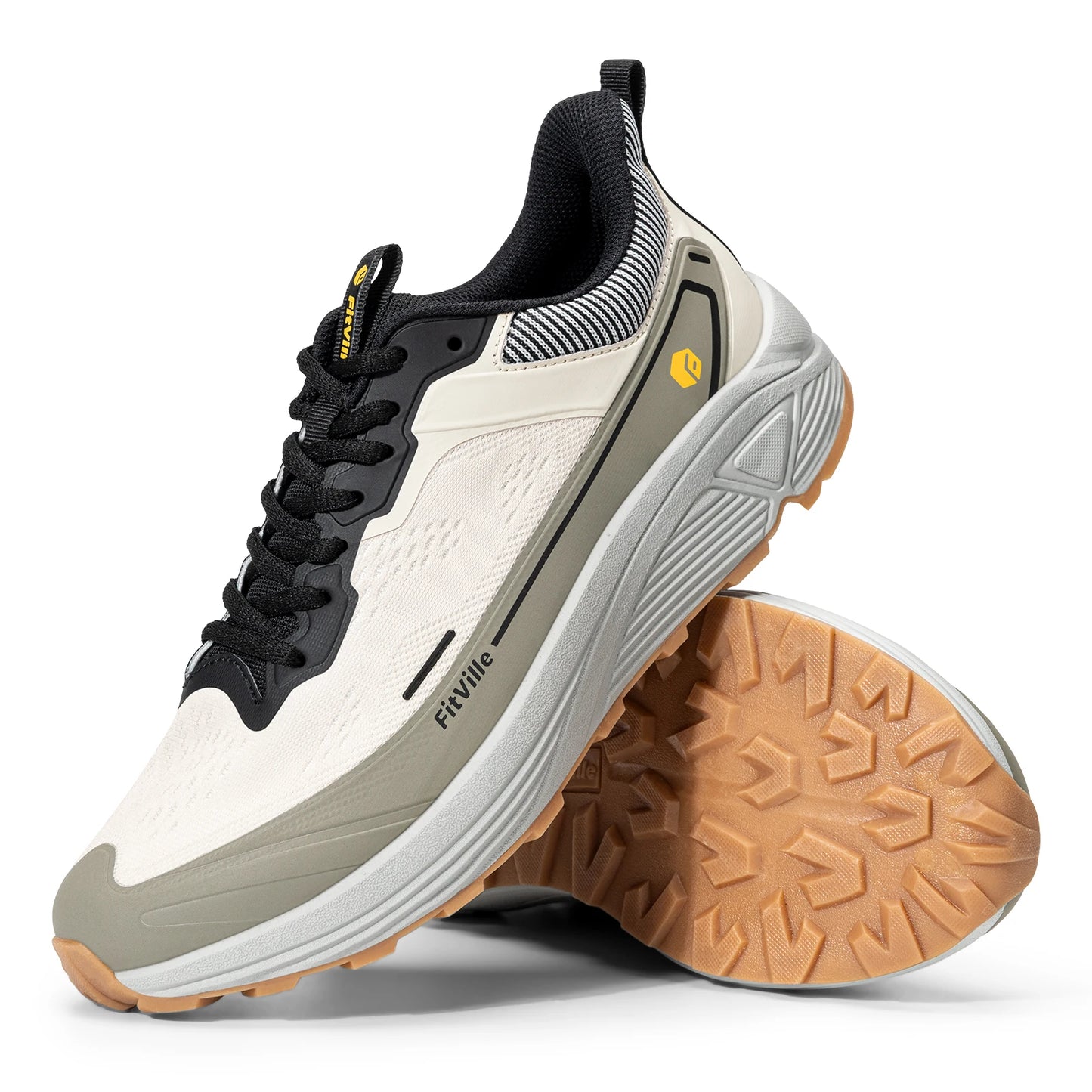 Men's Wide Toe Box Shoes Cushioned Well Sneakers Non Slip Lightweight Breathable Running Shoes for Swollen Feet