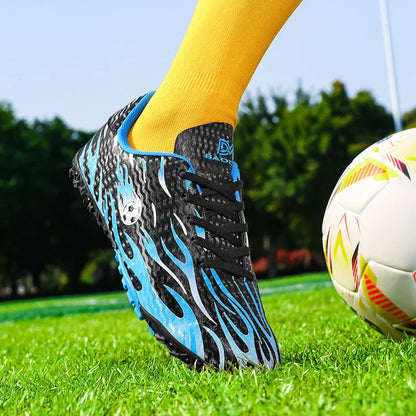 Kids Professional Football Boots Men Soccer Shoes Low-top Ankle Support Sports Youth Match Training Football Non-slip Durable