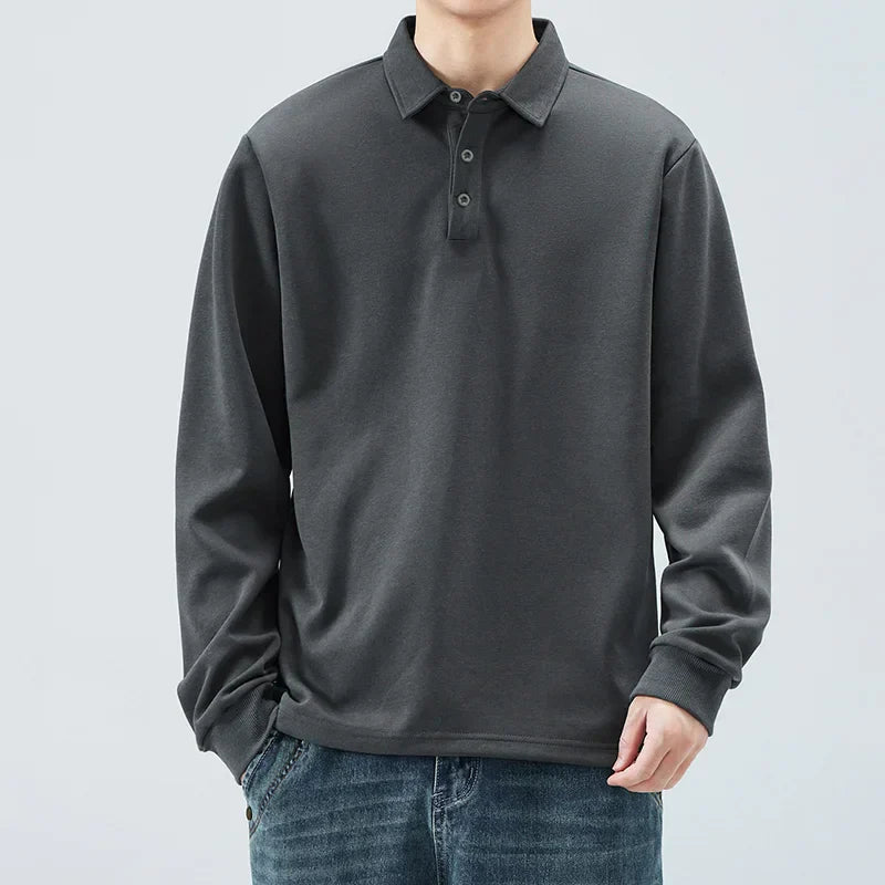Plus Size Men Long Sleeve Polo Shirts Autumn Winter Polos 1XL-7XL 110-175kg Loose Oversized Tops Big Size Men Clothing 남자 폴로 셔츠